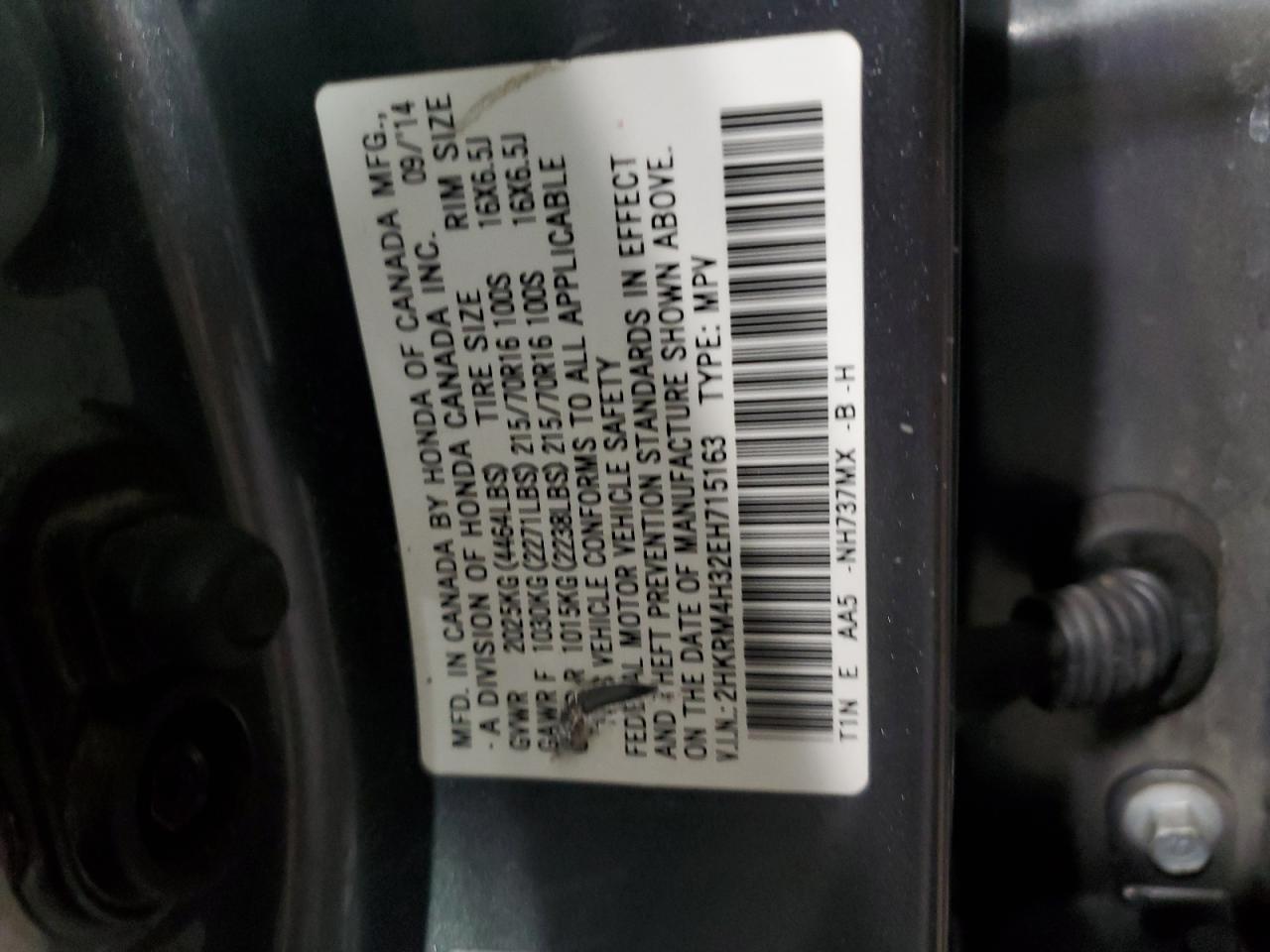 2014 HONDA CR-V