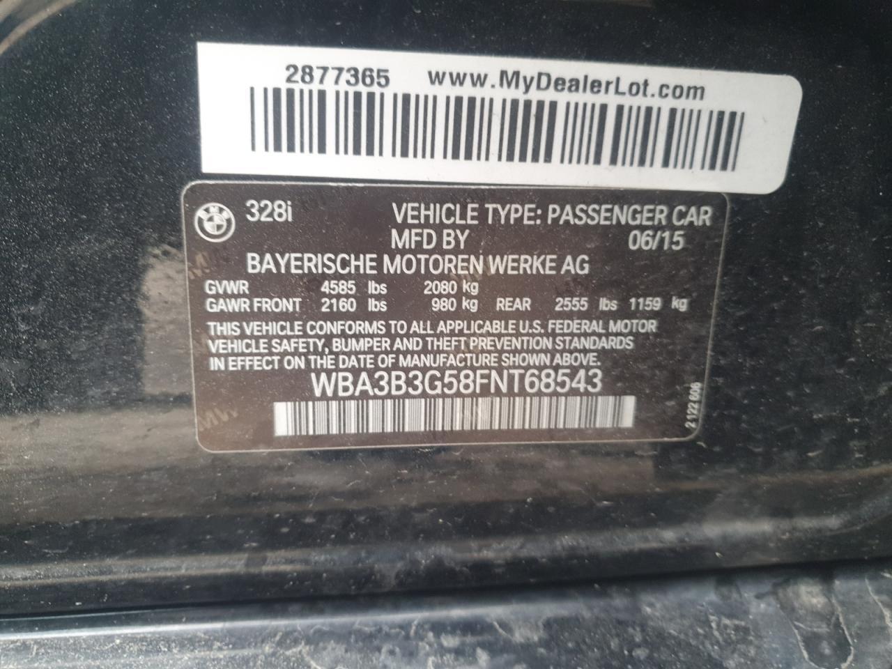 2015 BMW 3 SERIES