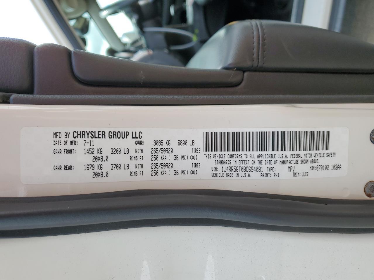 2011 JEEP Grand Cherokee