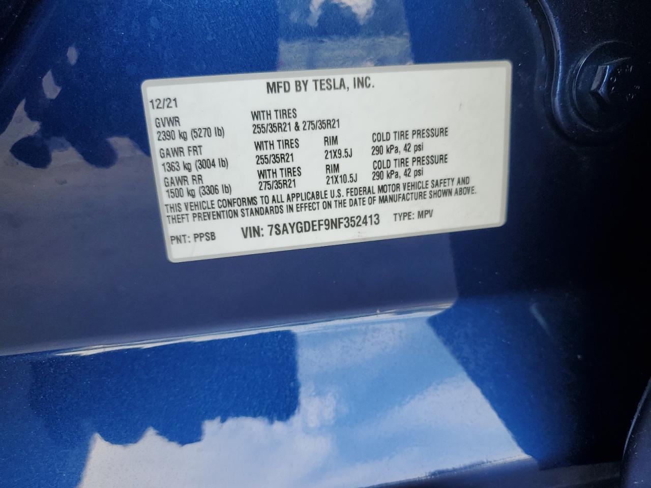 2022 TESLA MODEL Y