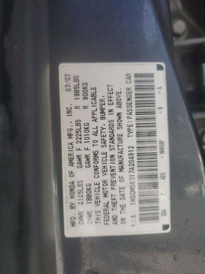 2007 HONDA ACCORD