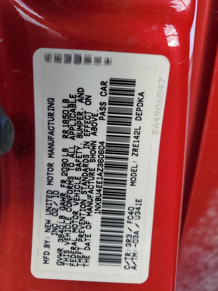 2010 TOYOTA COROLLA