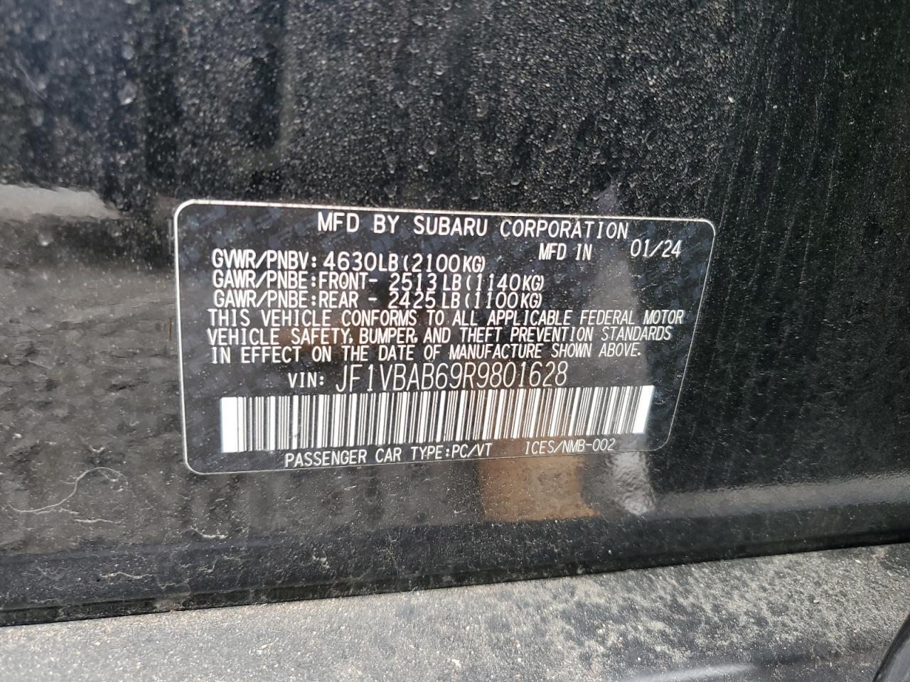 2024 SUBARU WRX