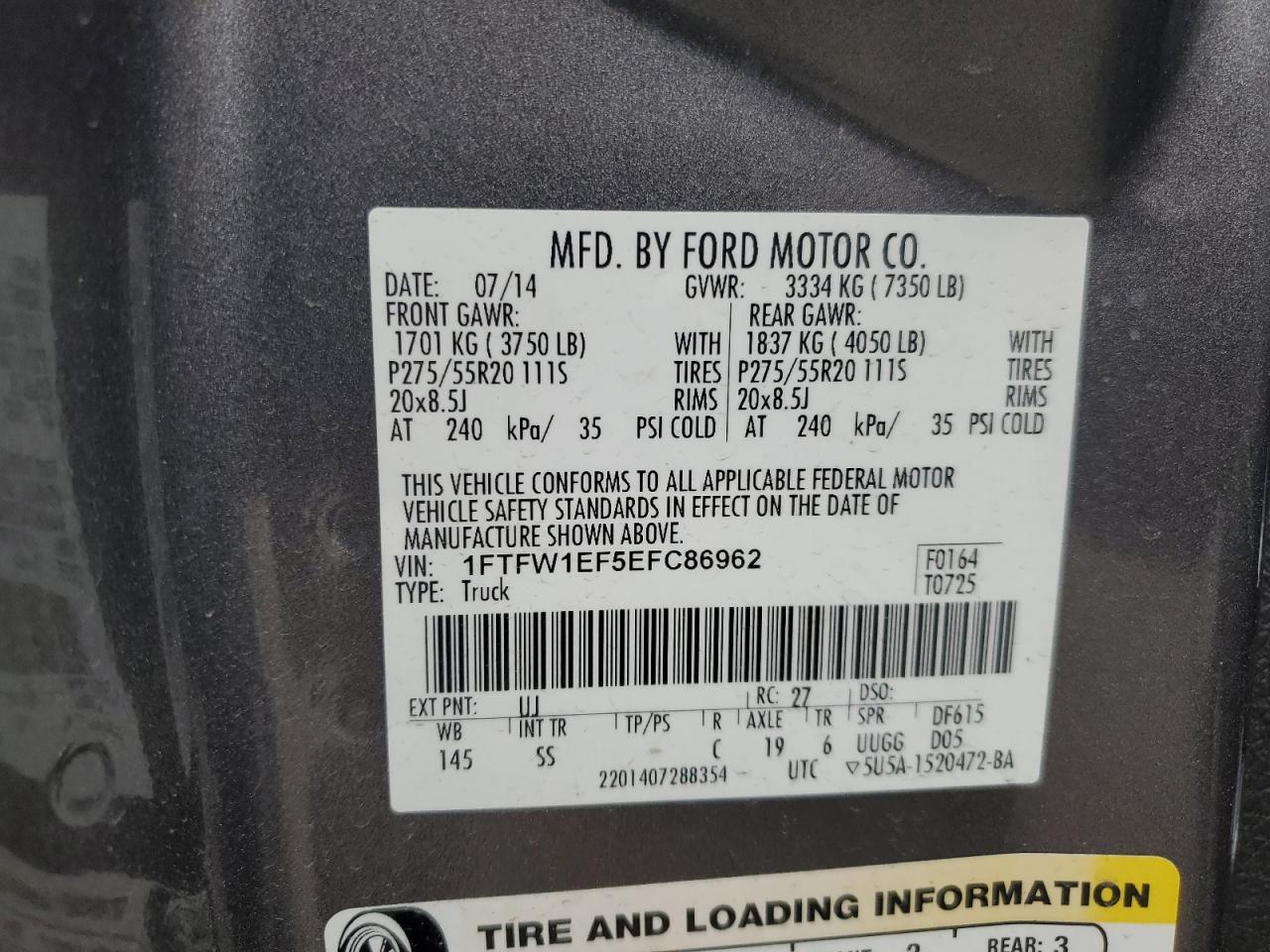2014 FORD F-150