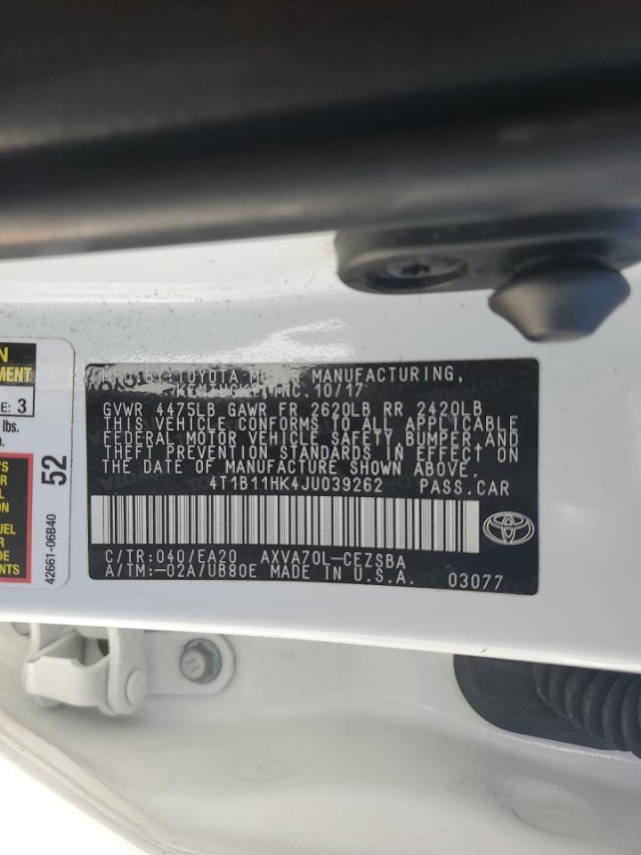 2018 TOYOTA CAMRY