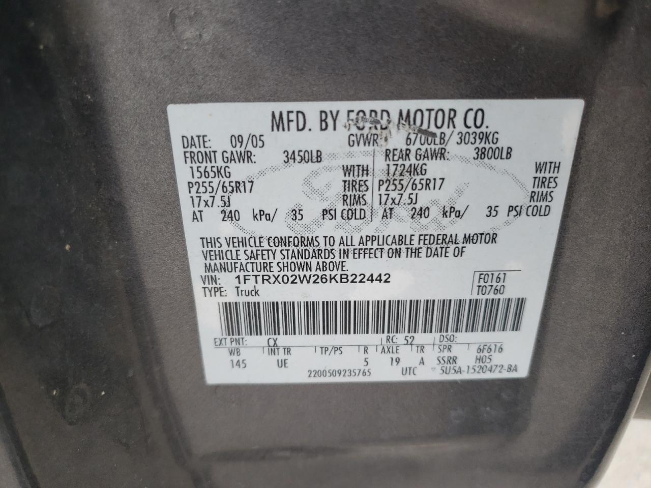 2006 FORD F-150