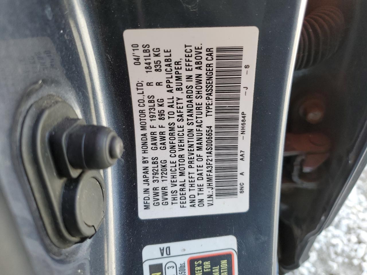 2010 HONDA CIVIC