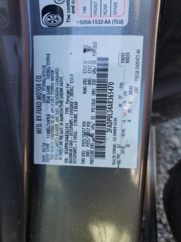 2010 FORD FUSION