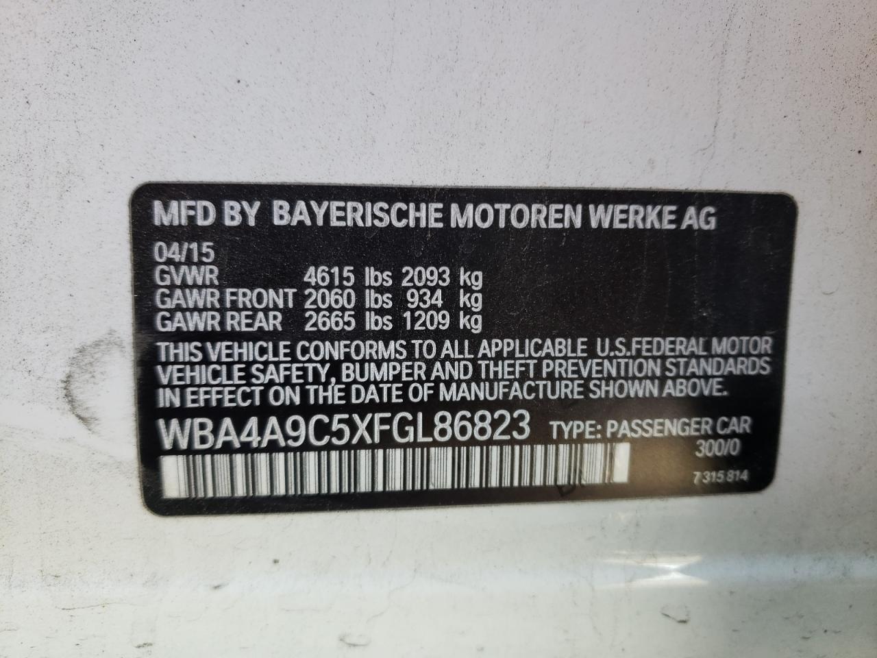 2015 BMW 4 Series