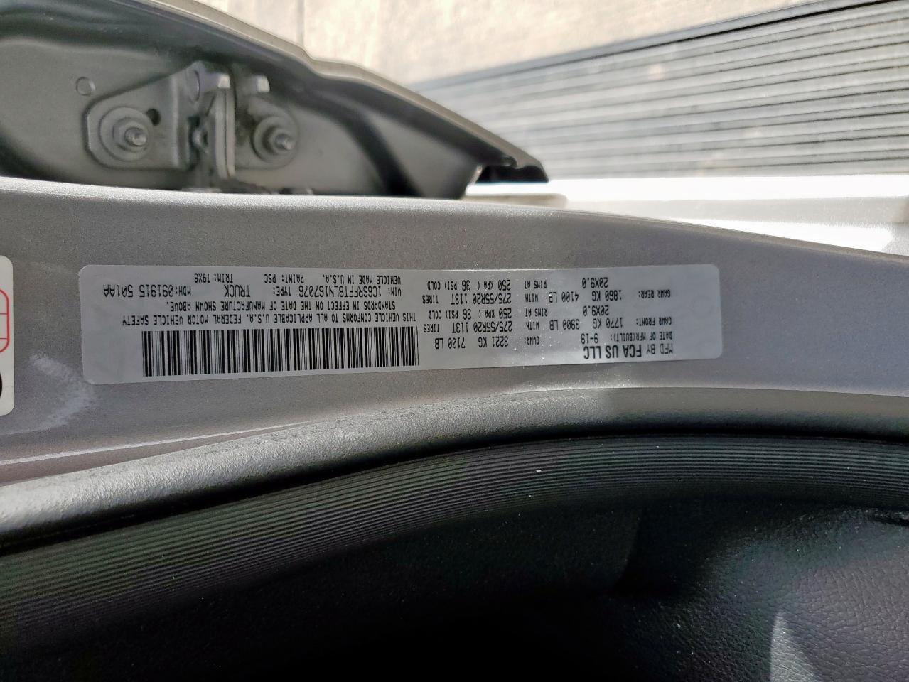 2020 RAM 1500