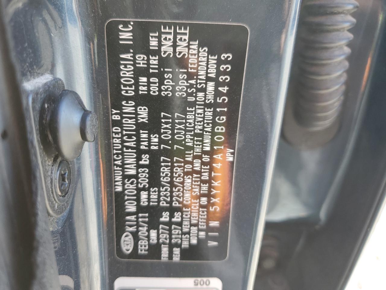 2011 KIA SORENTO