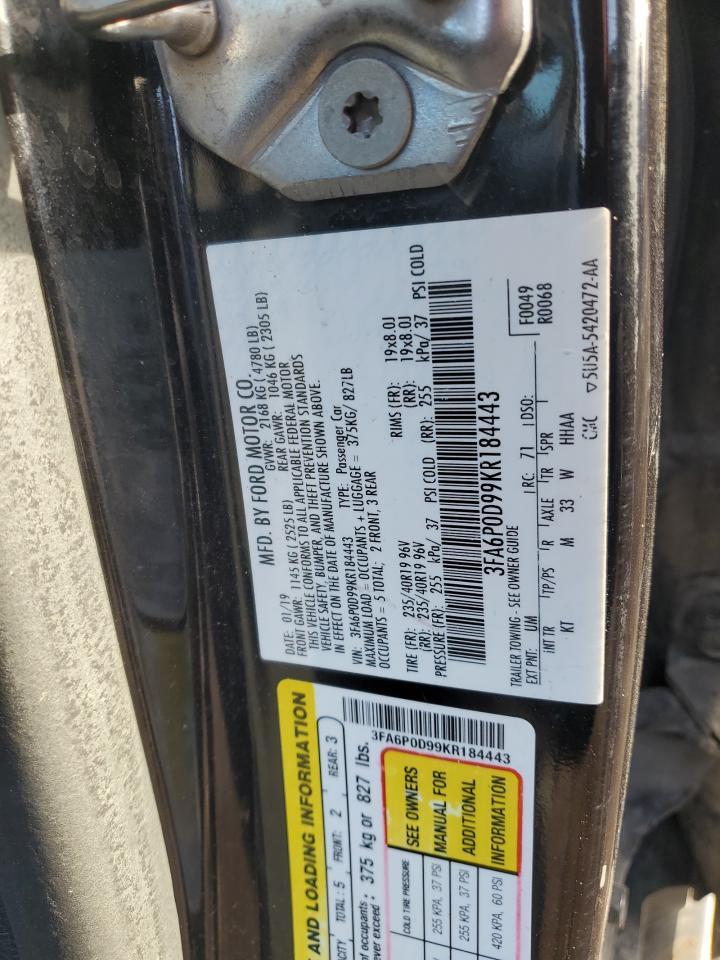 2019 FORD FUSION