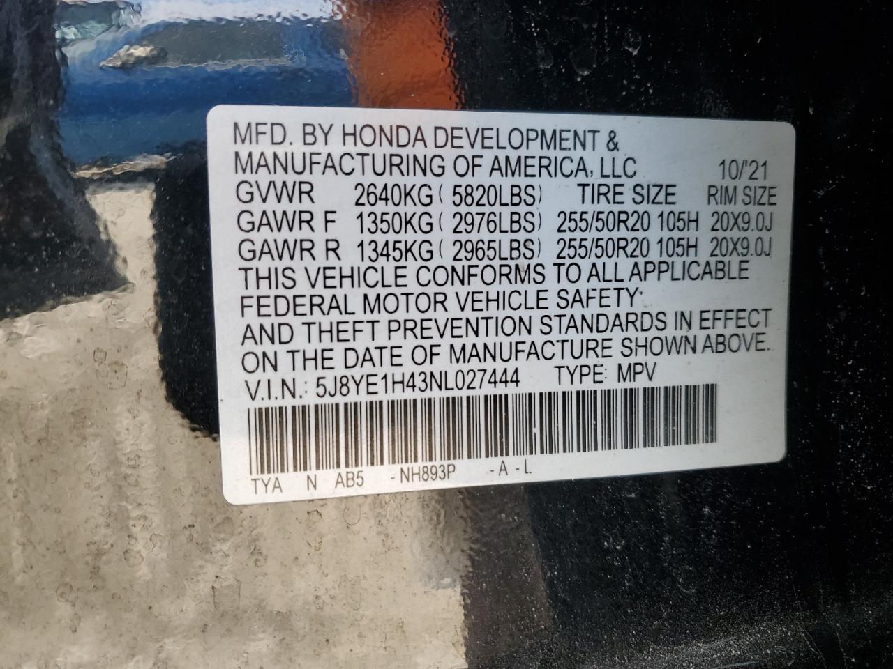 2022 ACURA MDX