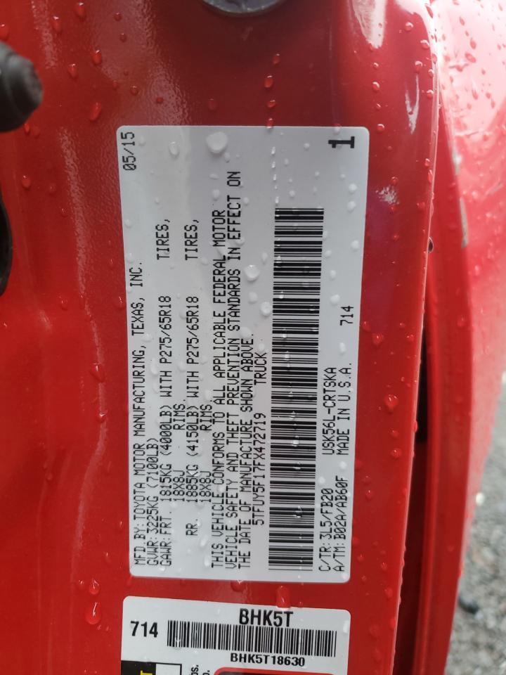 2015 TOYOTA TUNDRA
