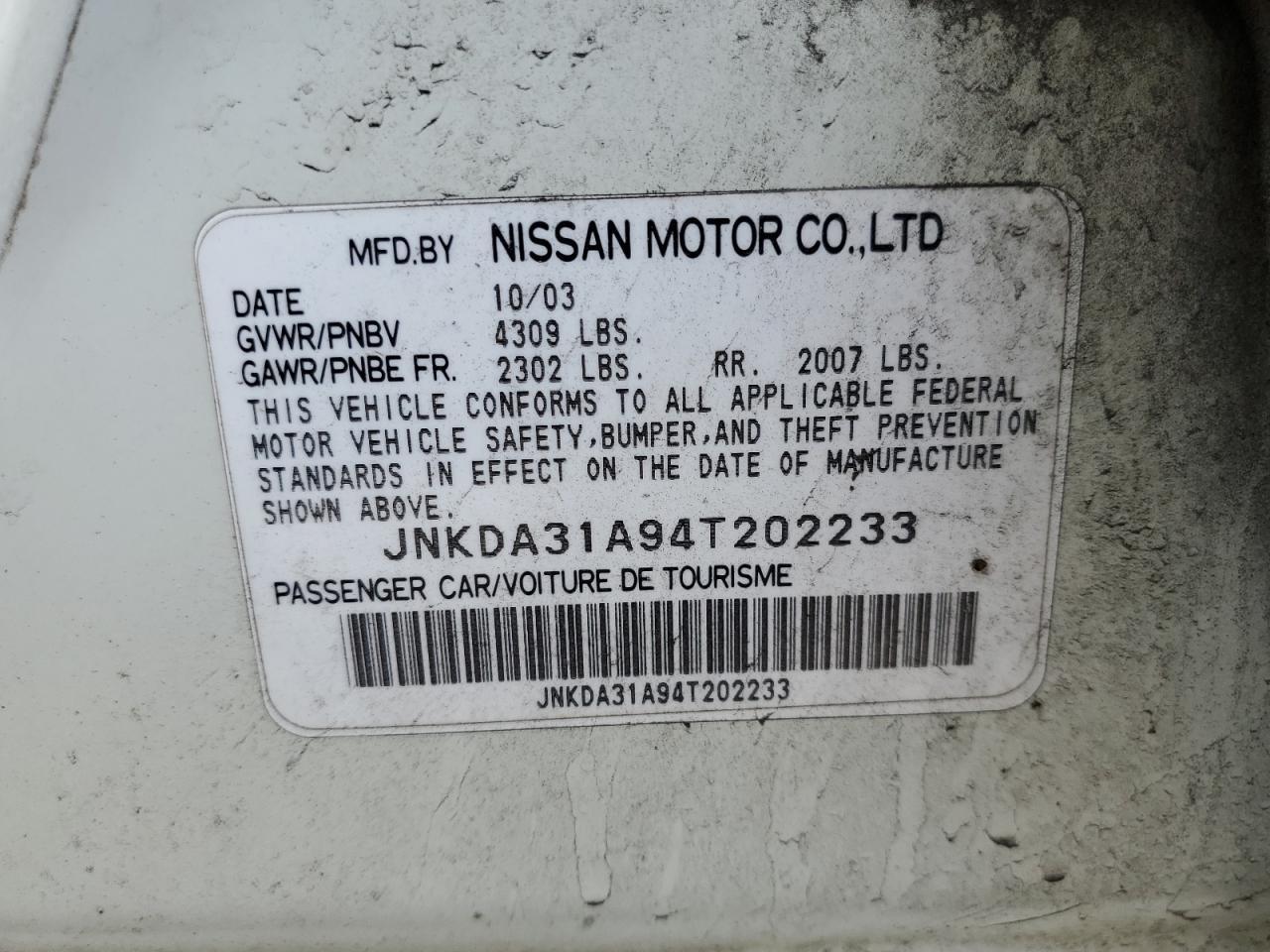 2004 INFINITI I35