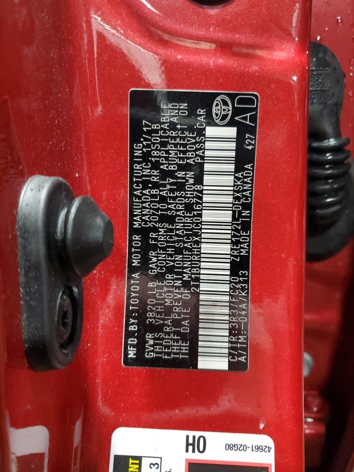 2018 TOYOTA COROLLA
