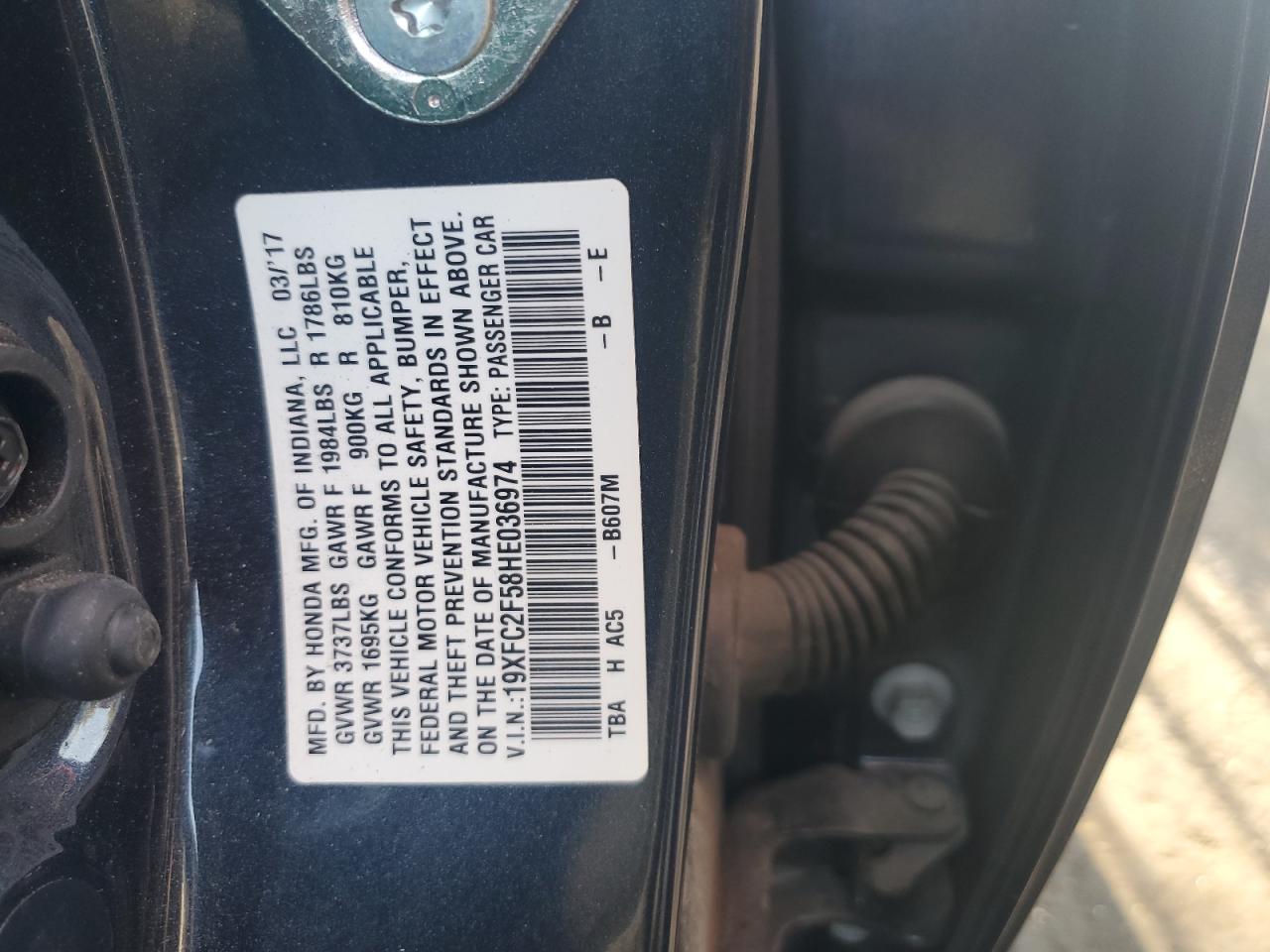 2017 HONDA CIVIC