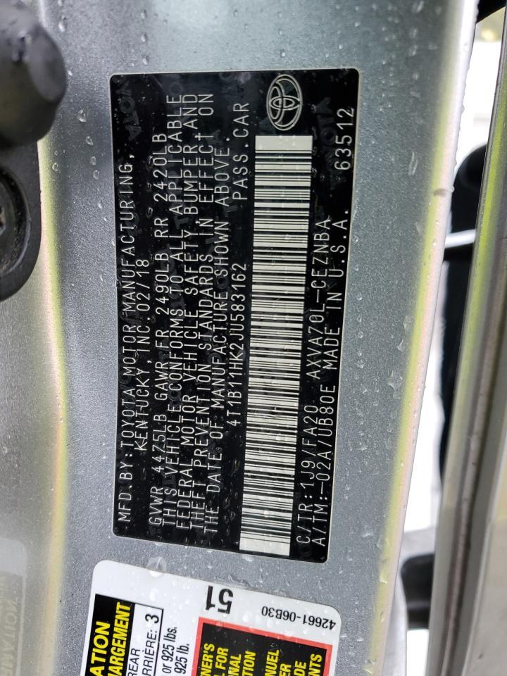 2018 TOYOTA CAMRY