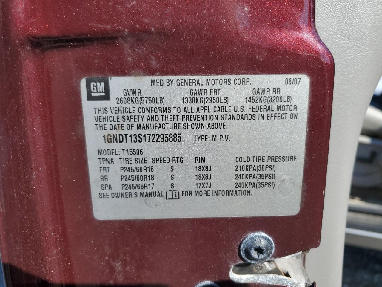 2007 CHEVROLET Trailblazer