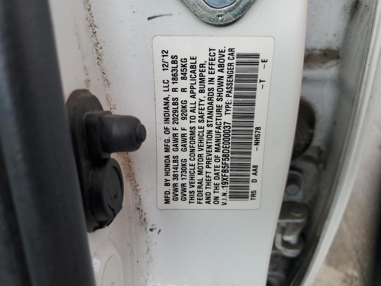 2013 HONDA CIVIC