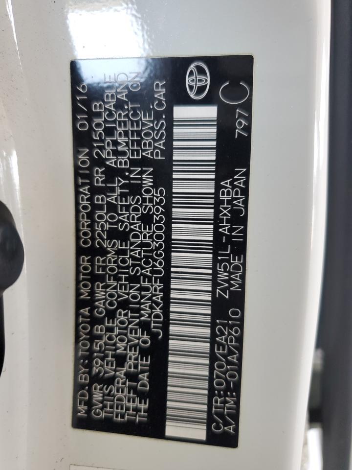 2016 TOYOTA PRIUS