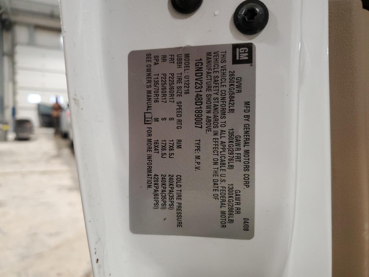 2008 CHEVROLET Uplander
