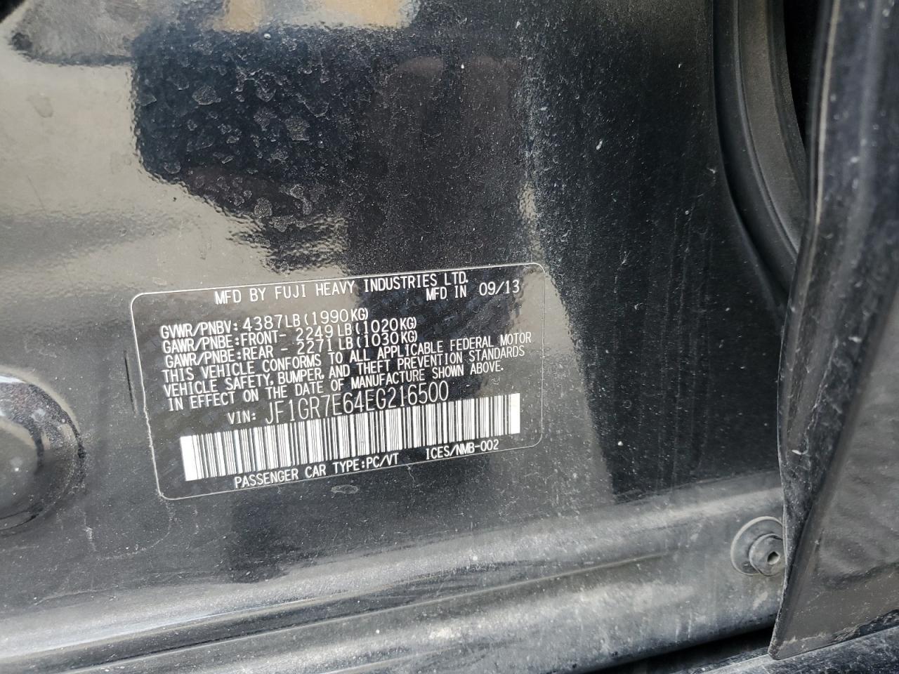 2014 SUBARU IMPREZA