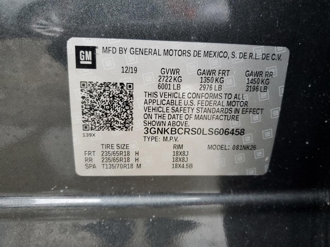 2020 CHEVROLET BLAZER