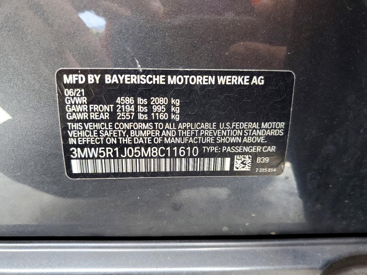 2021 BMW 3 SERIES