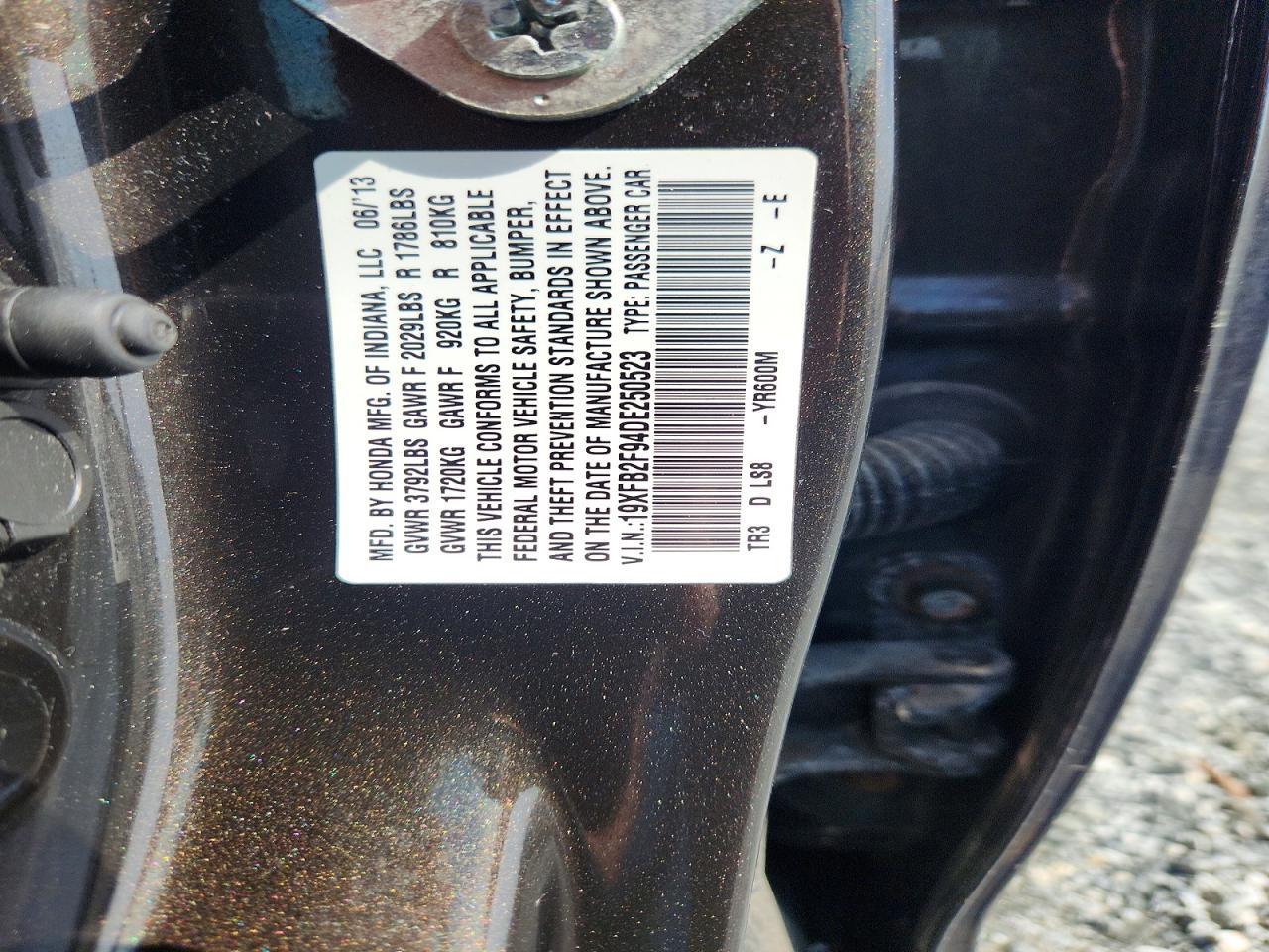 2013 HONDA CIVIC