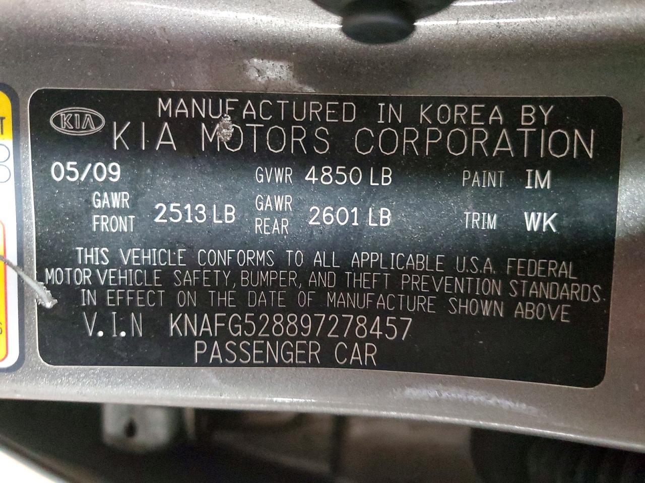 2009 KIA RONDO