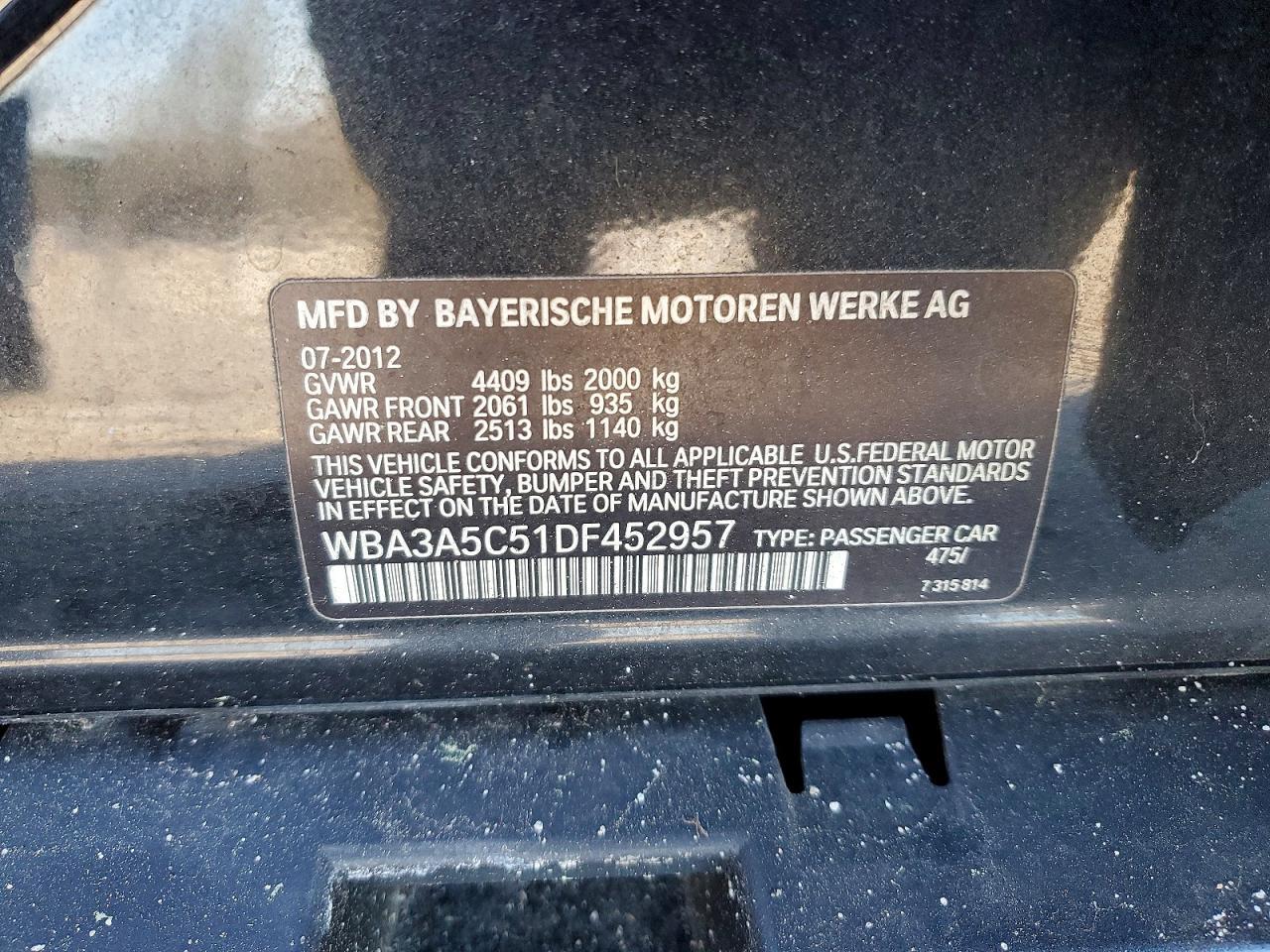 2013 BMW 3 SERIES