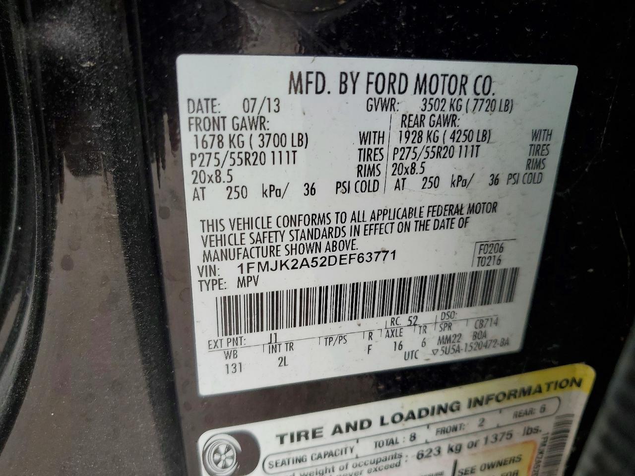 2013 FORD Expedition