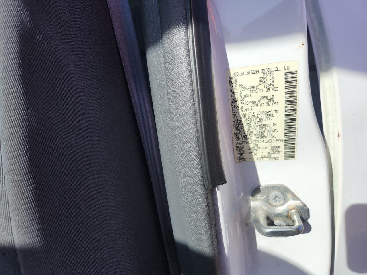 2003 NISSAN Frontier