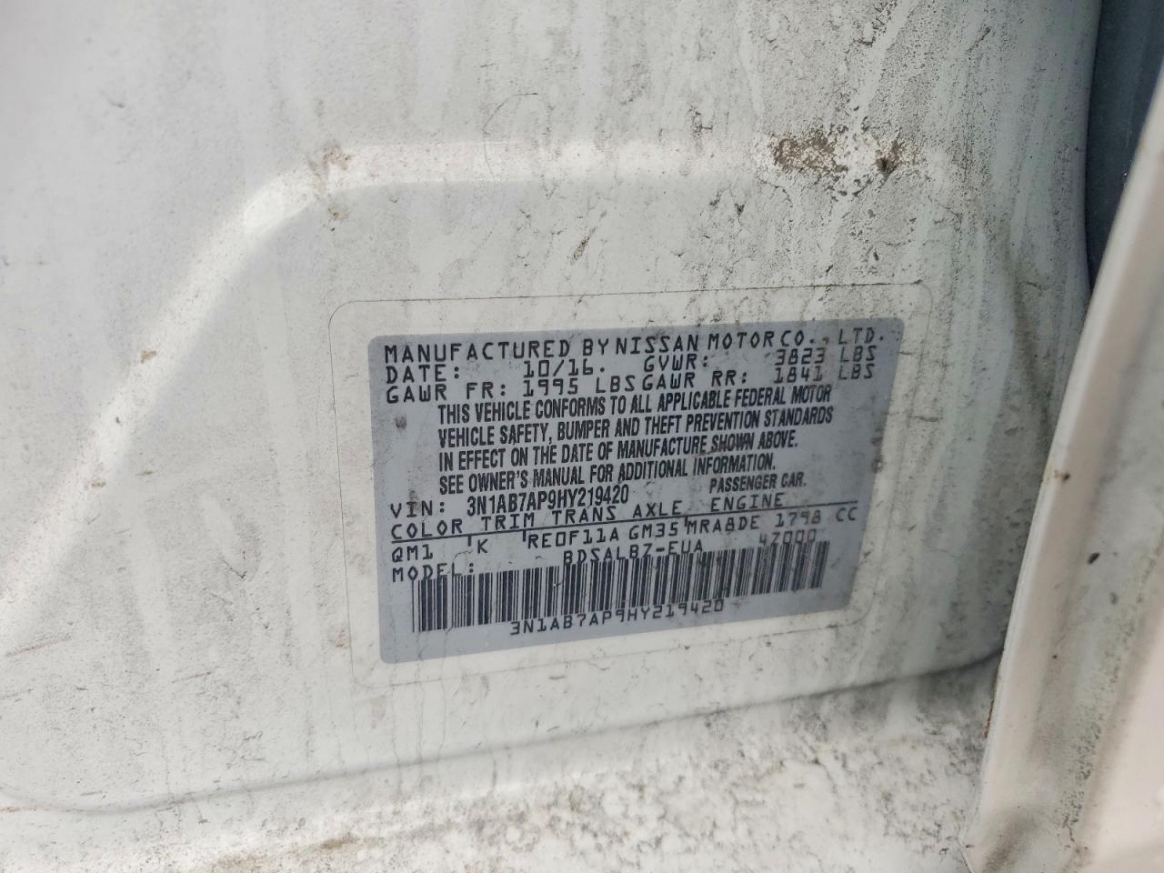 2017 NISSAN SENTRA