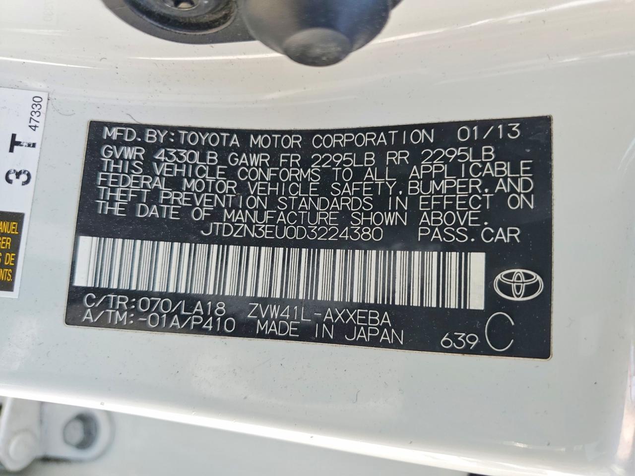 2013 TOYOTA PRIUS V