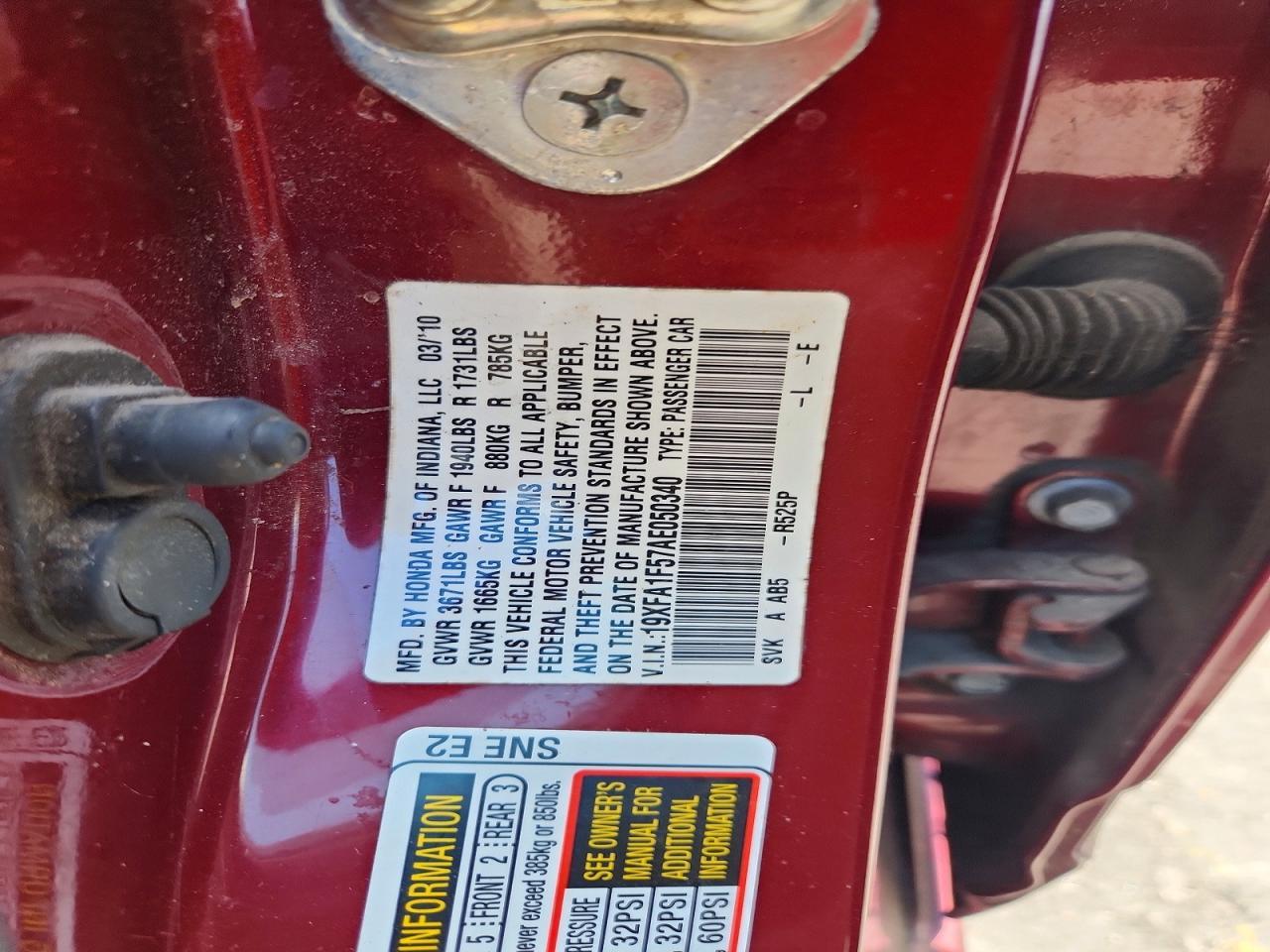 2010 HONDA CIVIC