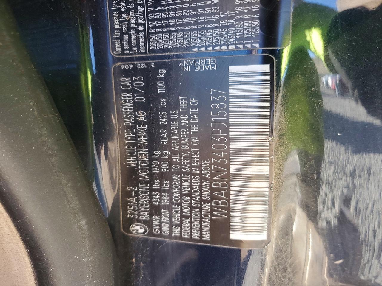 2003 BMW 3 SERIES