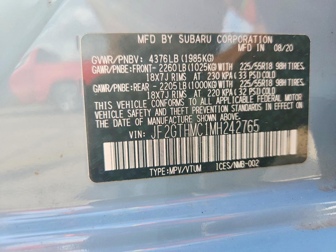 2021 SUBARU Crosstrek