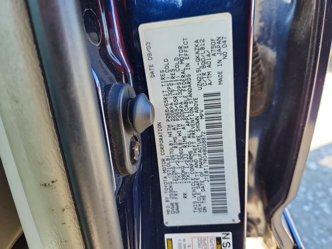 2004 TOYOTA 4Runner