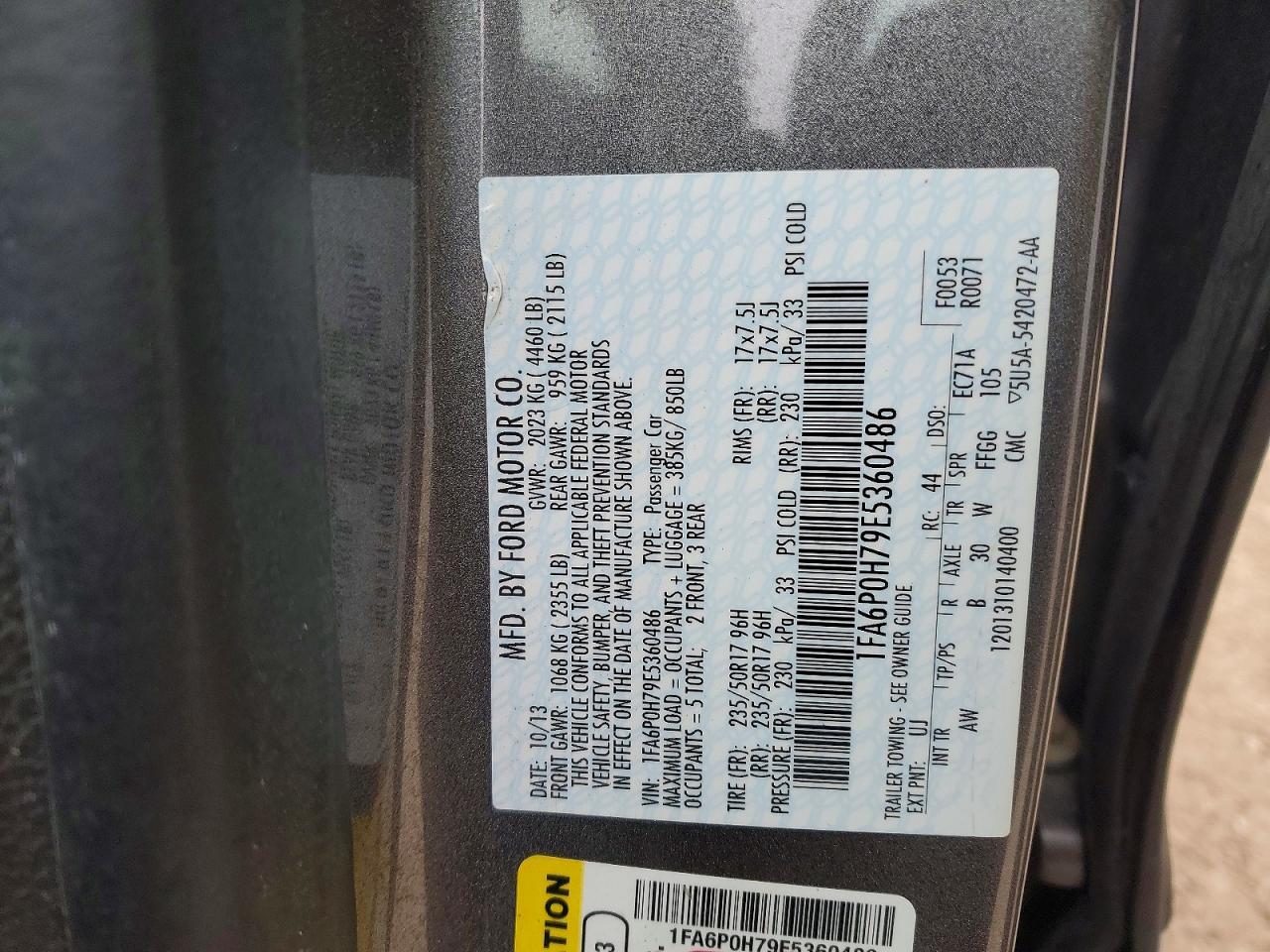 2014 FORD FUSION