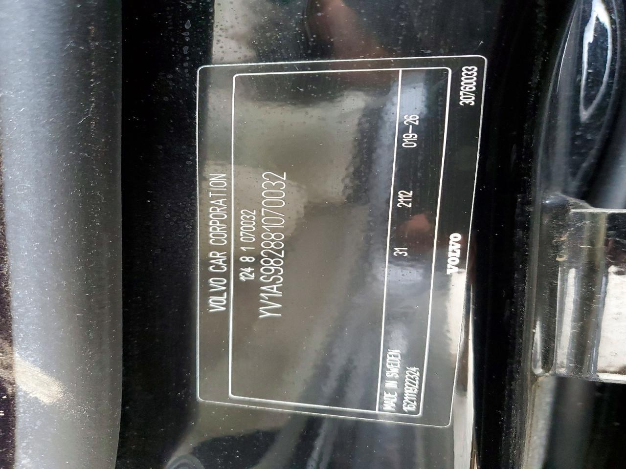 2008 VOLVO S80
