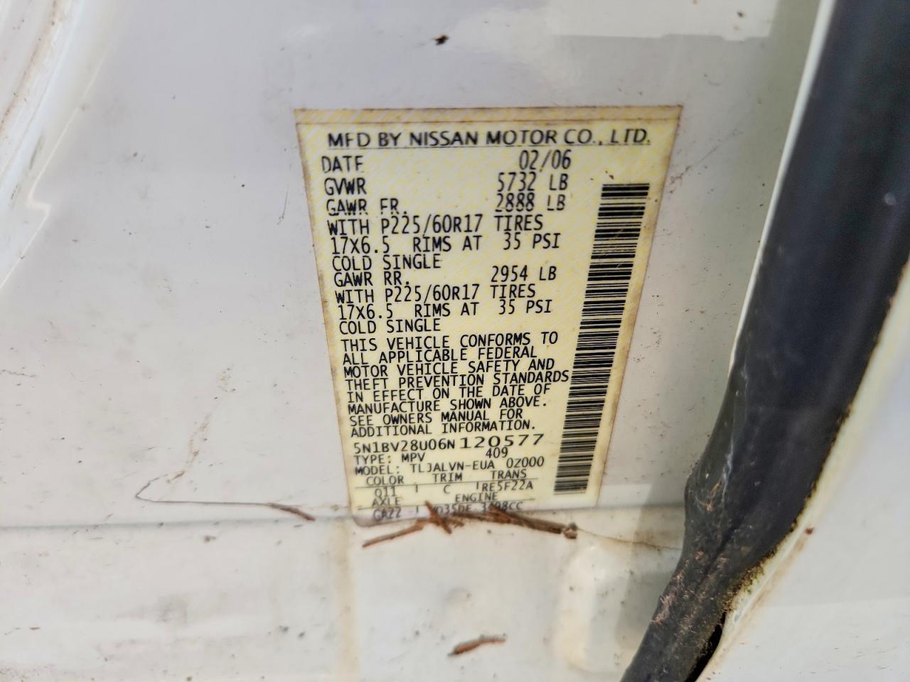 2006 NISSAN Quest