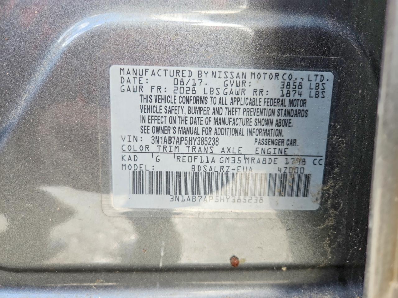 2017 NISSAN SENTRA