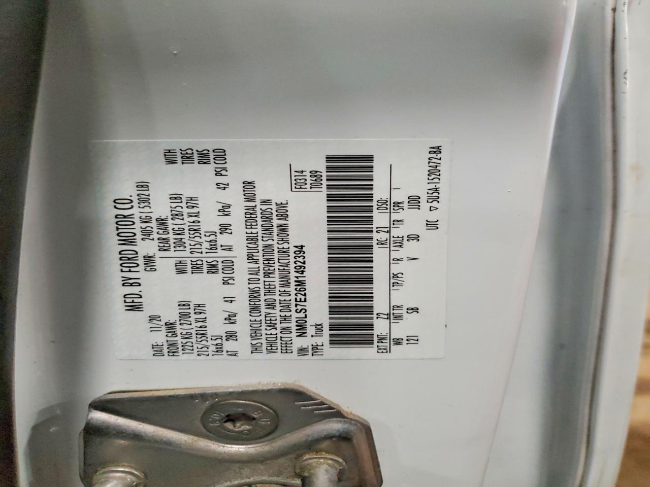 2021 FORD TRANSIT CONNECT