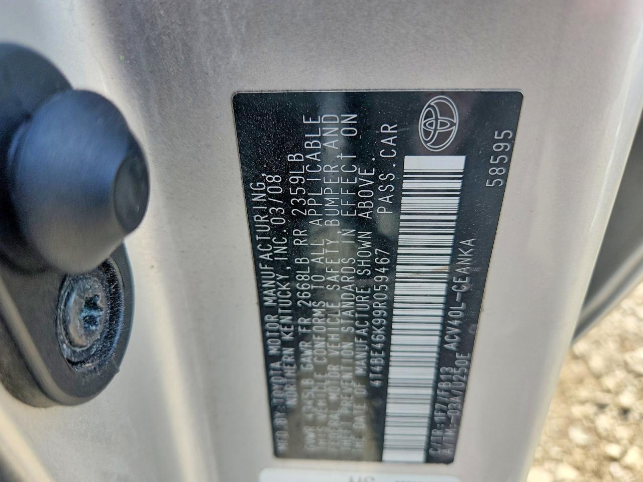 2009 TOYOTA CAMRY