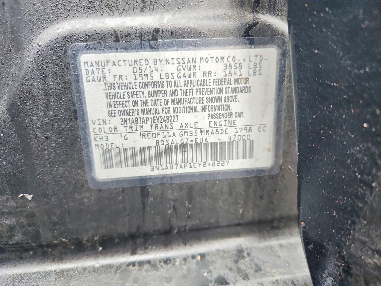 2014 NISSAN SENTRA