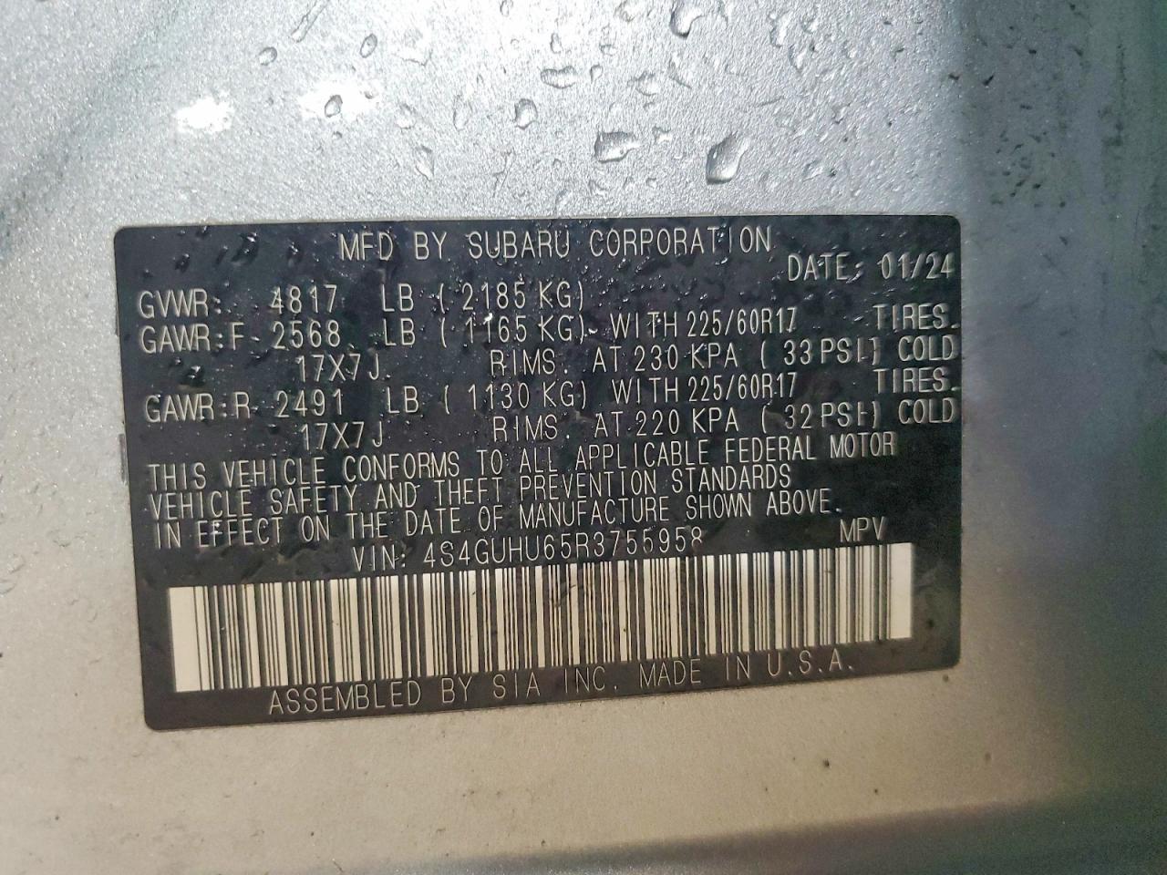 2024 SUBARU Crosstrek