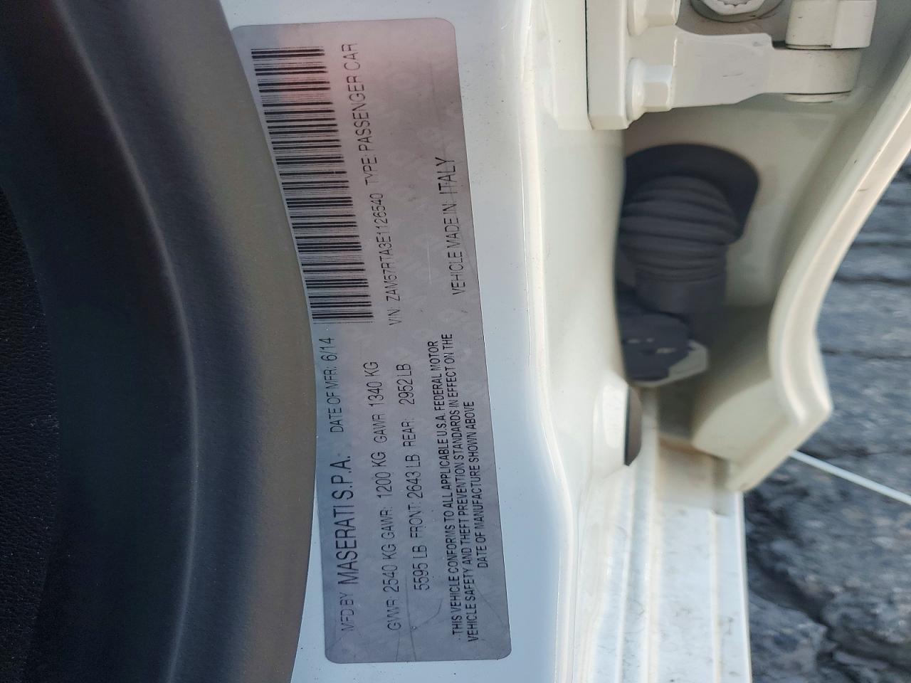 2014 MASERATI Ghibli