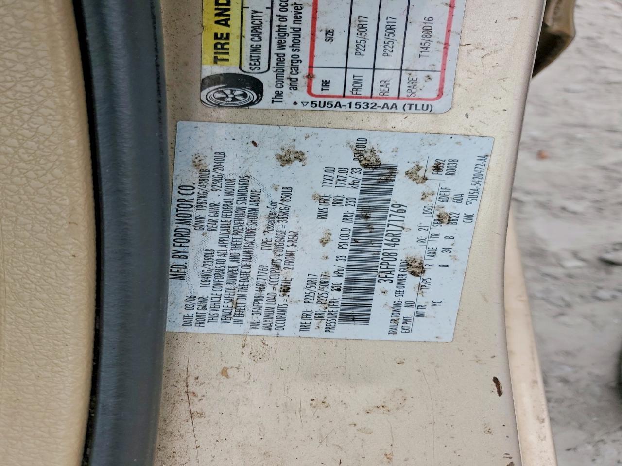 2006 FORD FUSION